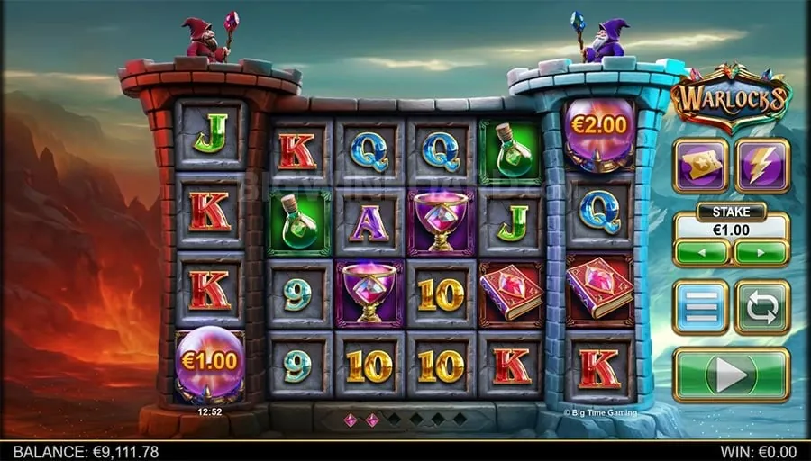 An infographic explaining how online slots work, featuring reels, paylines, and an RNG illustration at okfun